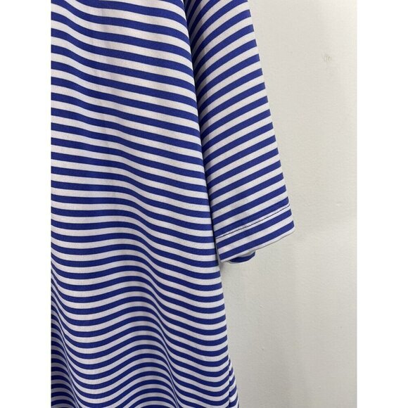 Turtleson Size XL Palmetto Hall Hilton Head Striped Polo Shirt Tour Performance - Picture 5 of 6